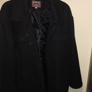 Black Wool Winter Coat